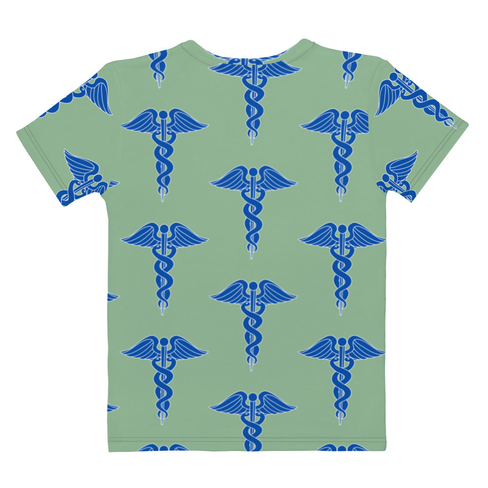 Women's All-Over Print Tee: Asclepius