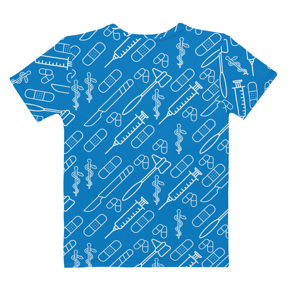 Women's All-Over Print Tee: Medical Background