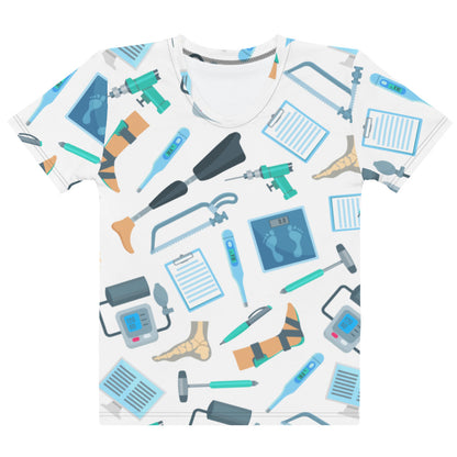 Women's All-Over Print Tee: Ortho Background
