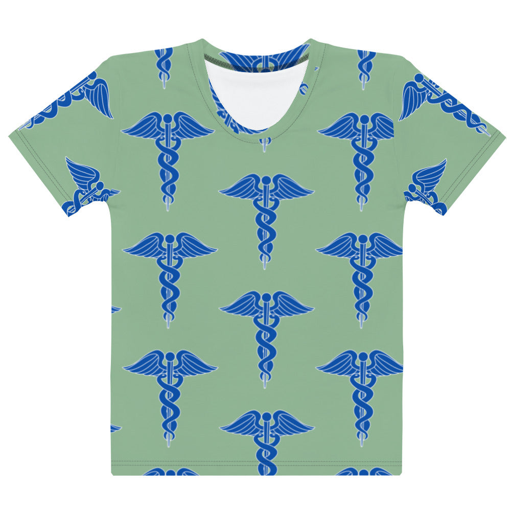 Women's All-Over Print Tee: Asclepius