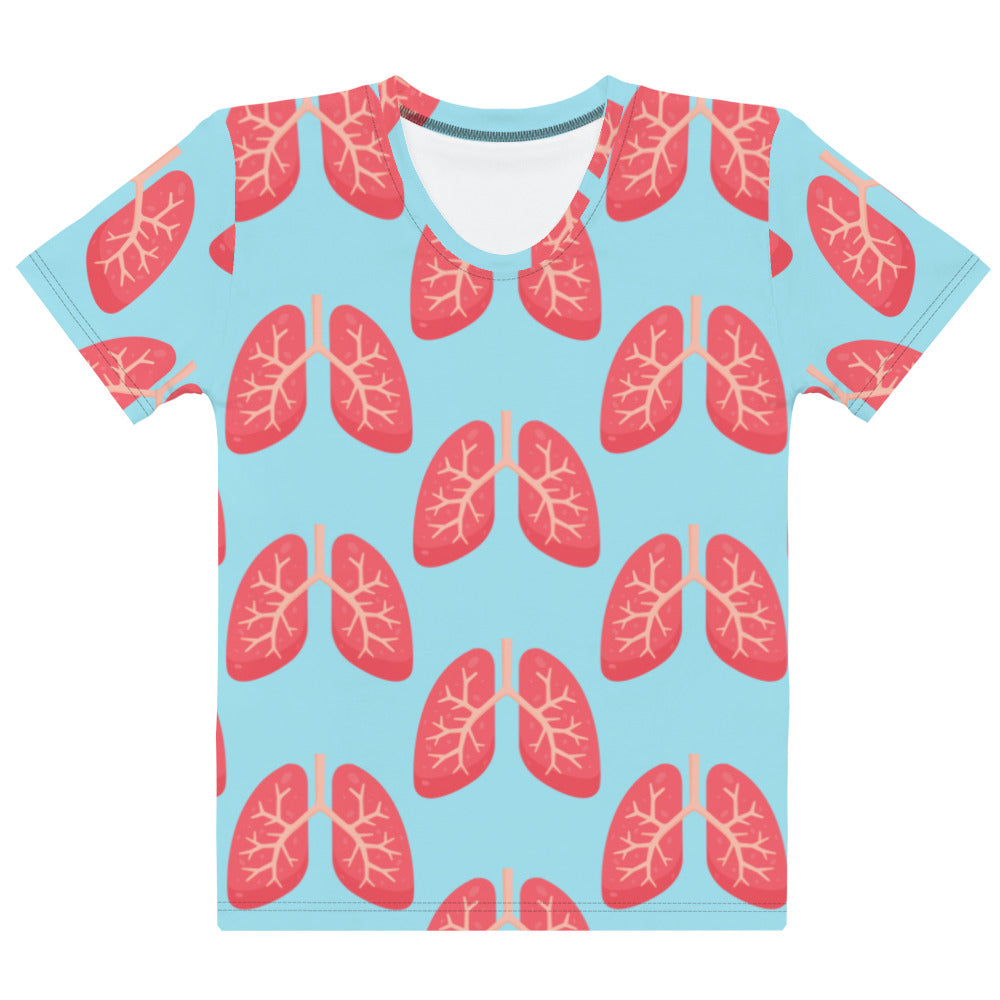 Women's All-Over Print Tee: Lungs